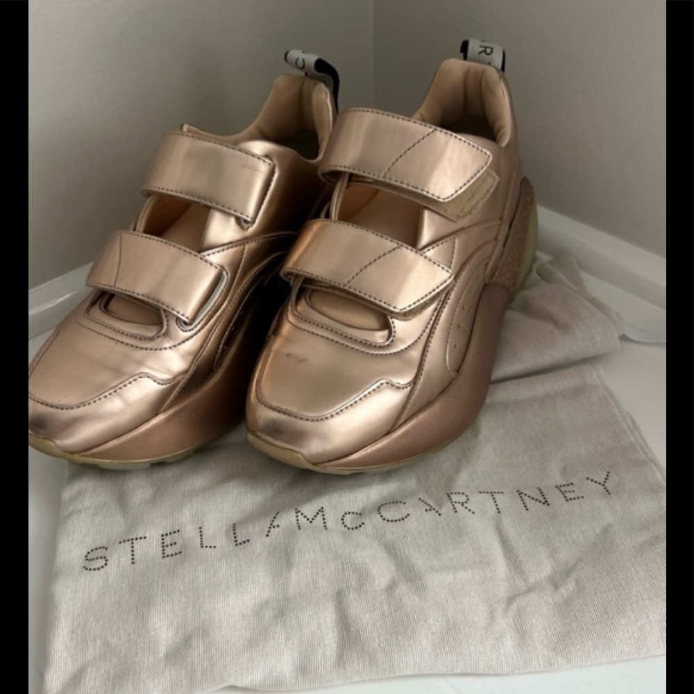 Stella McCartney Eclypse rose gold sneakers US 8.5 EU 39